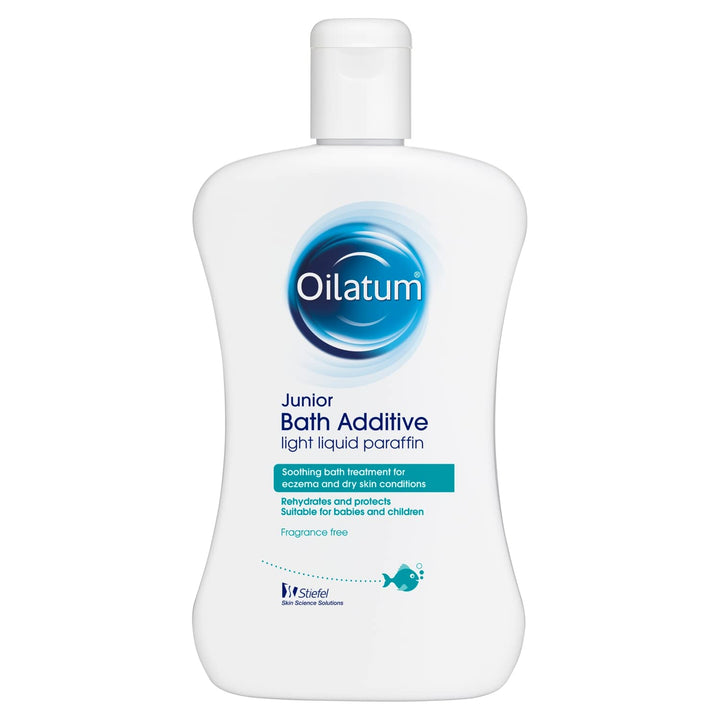 Oilatum Junior Bath Additive for Eczema and Dry Skin Conditions (Light Liquid Paraffin), Read the Label, 300 ml