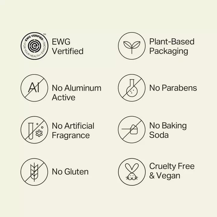 Each & Every All Natural Aluminum Deodorant for Men and Women – Cruelty Vegan Deodorant with Essential Oils, Non-Toxic, Baking Soda, Cedarwood, 2.5 Oz