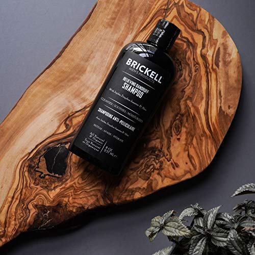 Brickell Men's Relieving Dandruff Shampoo For Men, Natural & Organic, Soothes and Eliminates Dandruff with Ziziphus Joazeiro, Aloe and Jojoba Oil (8 oz)