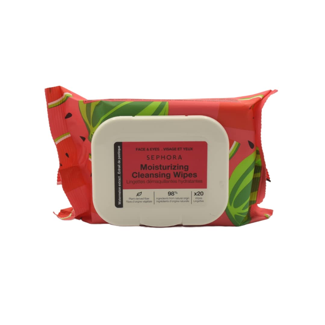 SEPHORA COLLECTION Cleansing + Exfoliating Wipes Watermelon
