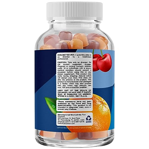 Phytoral Natural Multivitamin for Men Gummies with Zinc - Men’s Multivitamin Gummy with Vitamin D C A & Biotin - Mens Multivitamins Gummies Vitamin B6 & B12 for Full Mens Health Supplement