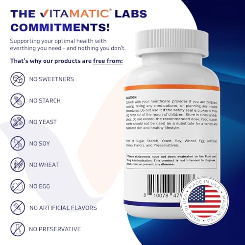 Vitamatic Lutein 40mg with Zeaxanthin 10mg, Eye Health Support Supplement, 240 Softgels