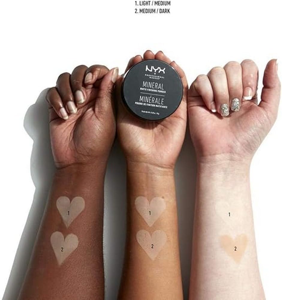 NYX PROFESSIONAL MAKEUP Mineral Matte Finishing Powder, Loose Setting Powder - Light/Medium