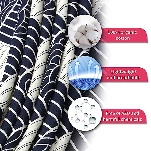 UHINOOS Nursing Cover for Mom Breastfeeding, Baby Privacy Nursing Covers Up Breathable Cotton with Ajustable Hoop for Mother (Black)