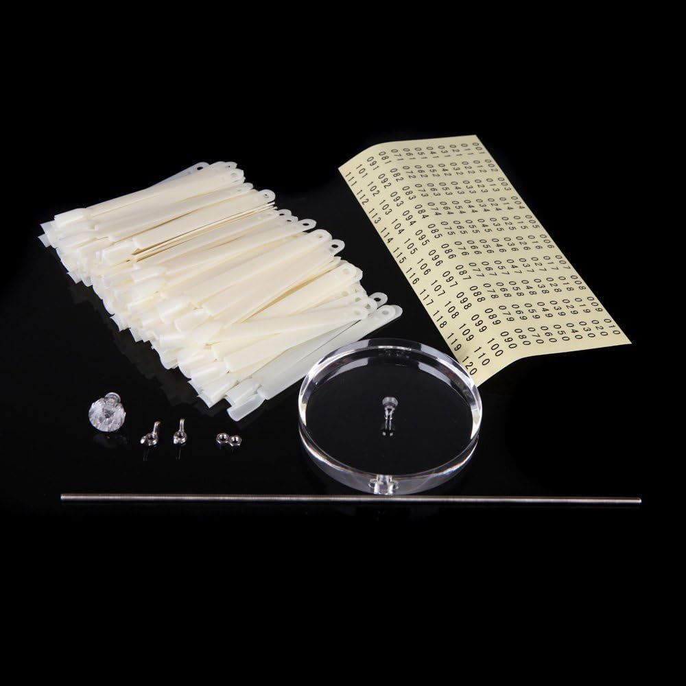 Natrual: Yimart 120 Sticks Nail Art Color Chart Display Stand Spiral False Nails Display Shelf Practice Tools For Solon Nails Polish Gel Show (Natrual)