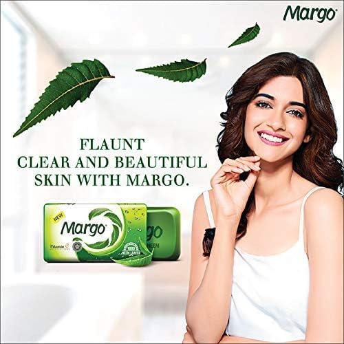 Margo Original Neem Soap 100g X 5, 500 gram | With Goodness of 1000 Neem Leaves | Infused with Vitamin E for moisturising