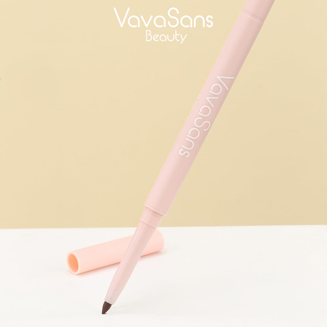 VavaSans Matte Lip Liner Mechanical Pencil Ultra-Blendable Brown and Nude Dual Ended Two Color Retractable Lipliner Pigmented Smooth Creamy Textured Waterproof Smudge Proof Long Lasting Makeup