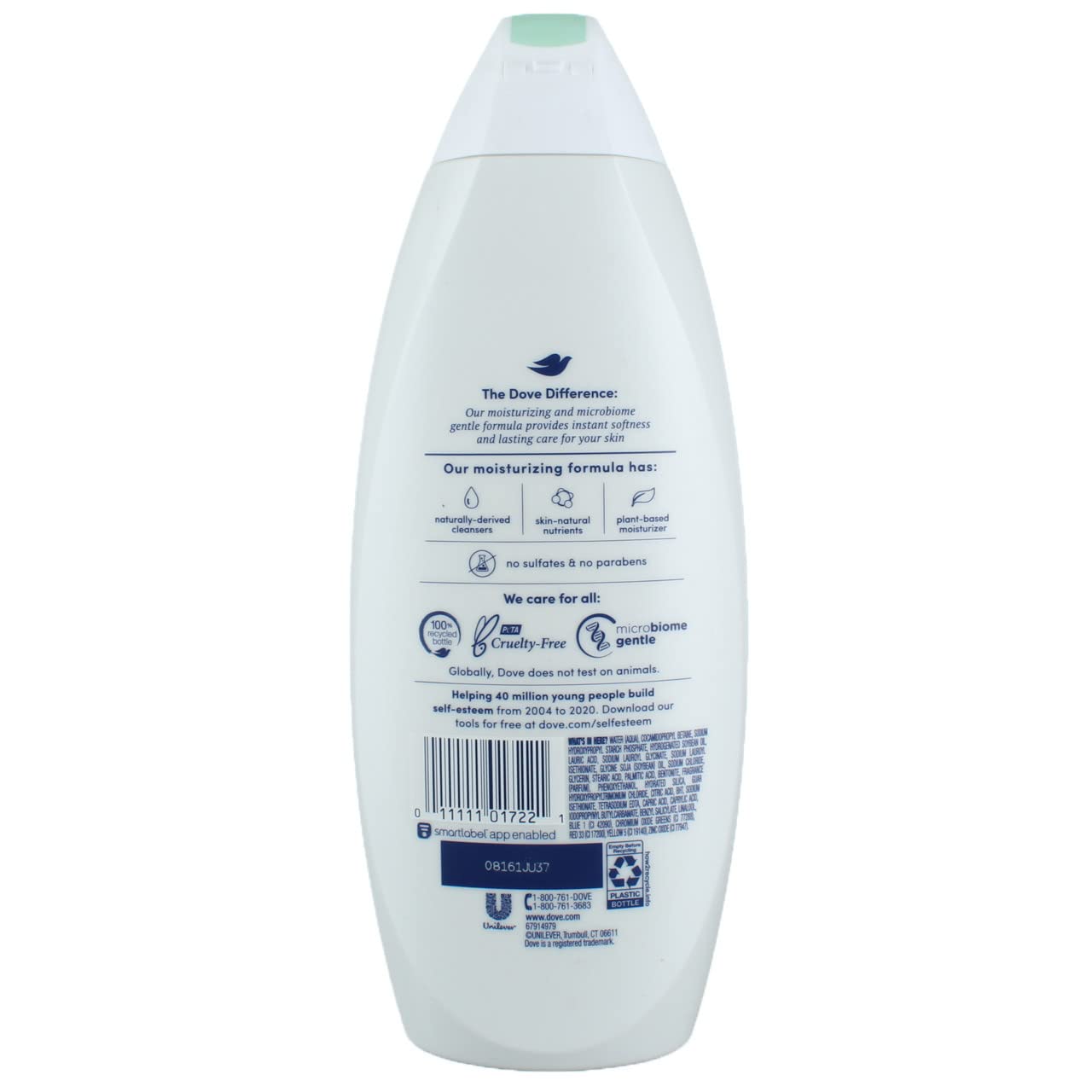 Dove Purifying Detox Body Wash for Dry Skin Green Clay Deeply Cleanse and Renew Skin 22 oz