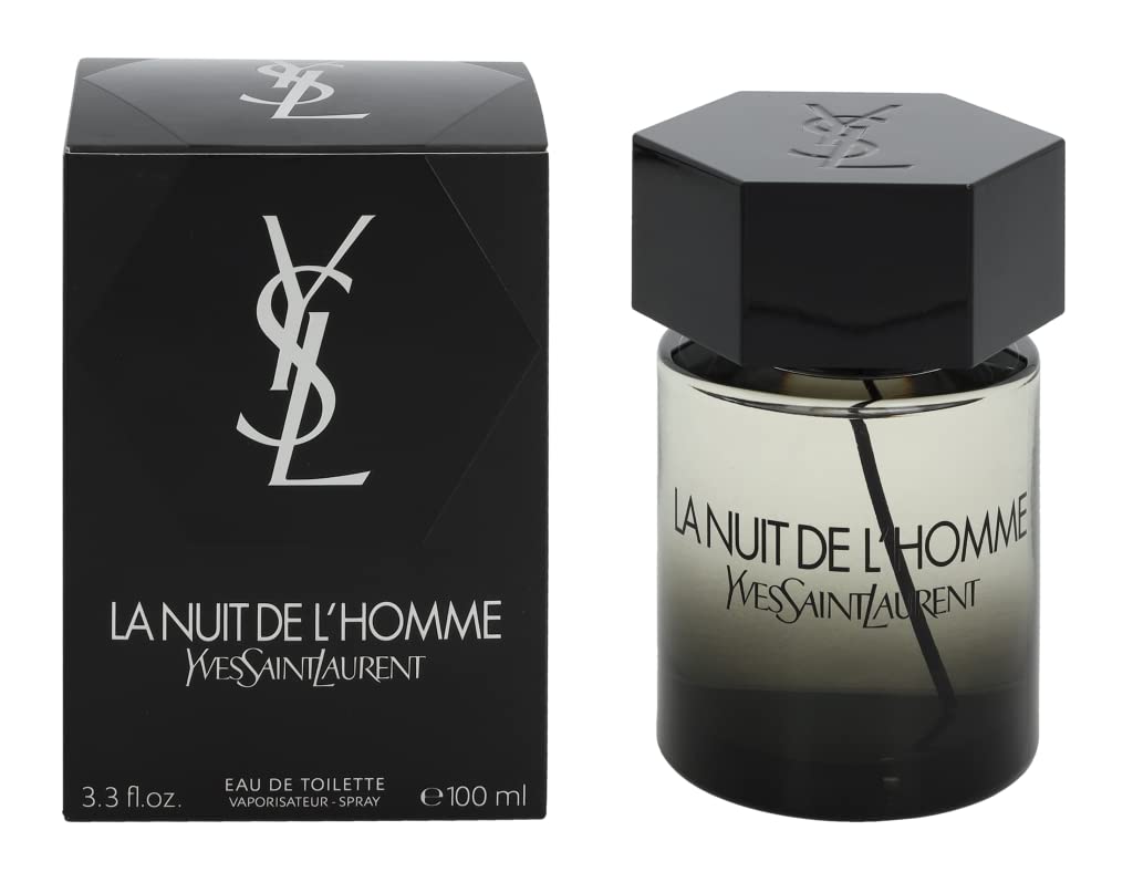 Yves Saint Laurent La Nuit De L'homme Cologne for Men, 3.4 Fluid Ounce