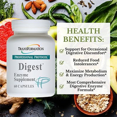 TRANSFORMATION THE GENESIS OF GOOD HEALTH Enzyme - Digest Wellness Supplement Capsules, Supports Digestive & Immune System Health, Aids Digestion of Lipids to Enhance Performance of Pancreas and Liver