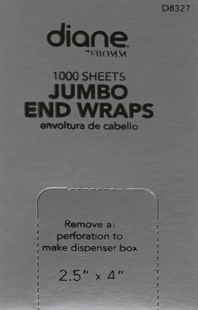 Diane By Fromm Jumbo End Wraps, 2.5 X 4 Inches, 1000 Sheets
