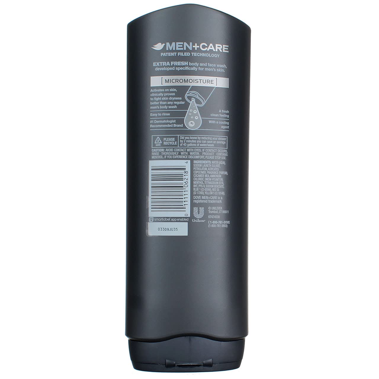 Dove Men +Care Body and Face Wash - Extra Fresh - 18 oz - 2 pk