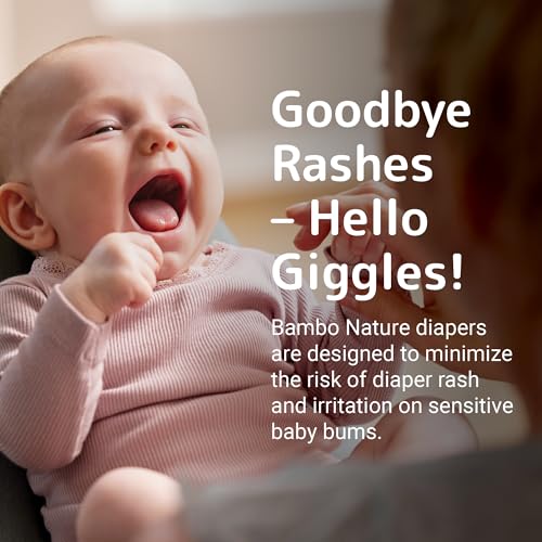 Bambo Nature Hypoallergenic Baby Diapers, Eco-Labelled Sustainable Diapers, Enhanced Leakage Protection, Totally Chlorine-free, Skin Friendly, and Super Absorbent - Size 1 (36 Count)