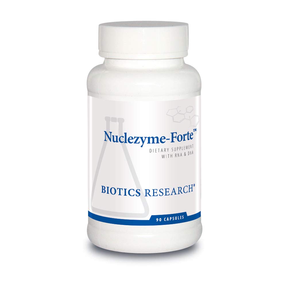 Biotics Research Nuclezyme-Forte – RNA/DNA B-Complex. Supplemental Source of RNA and DNA. Fortified Multivitamin/Mineral Formula 90 Caps.