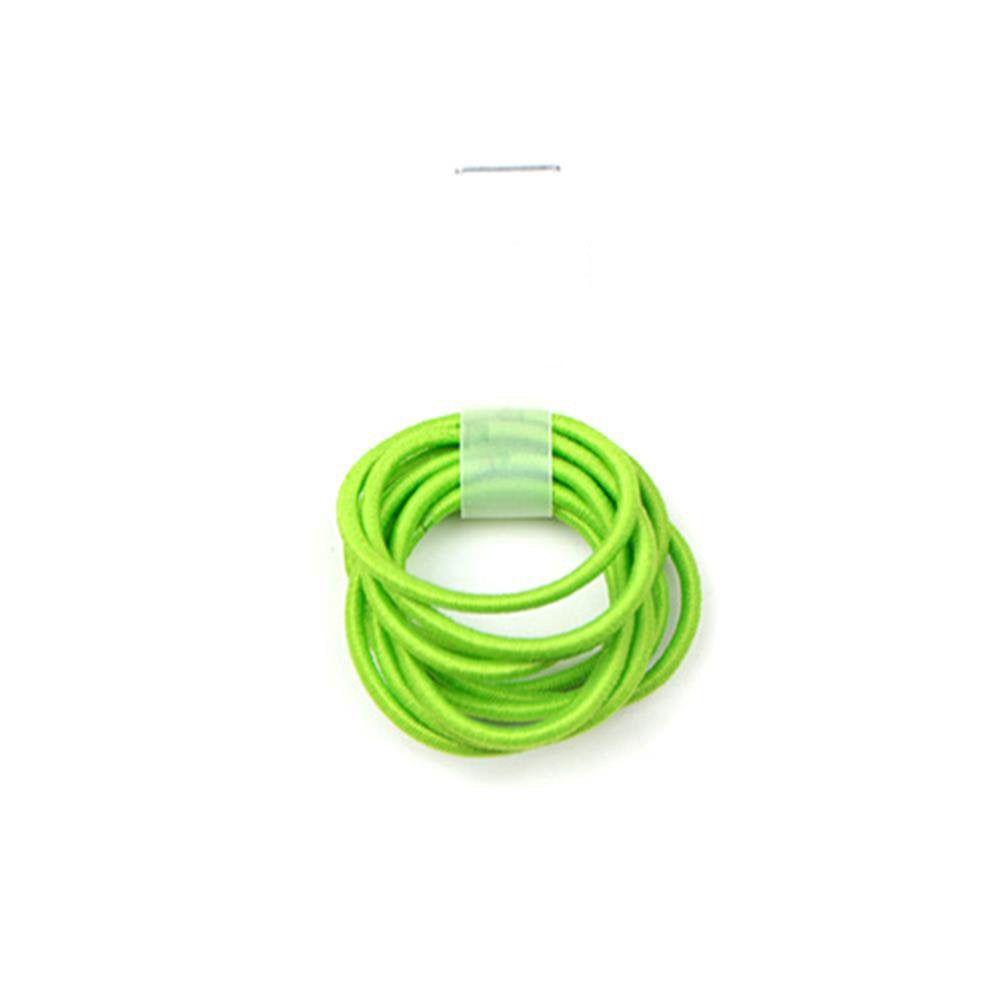 10 Pcs, Pale Green: La Tartelette 2.4 Cm Elastic Bands Hair Ties Children Rubber Hair Headbands - 10 Pcs (Pale Green)