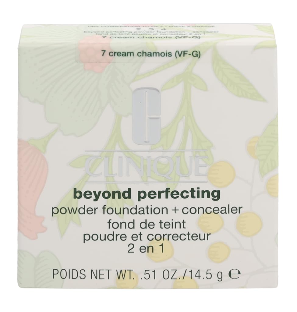# 7 Cream (VF-G), 1 Ounce : Clinique Beyond Perfecting Foundation + Concealer, 7 Cream (VF-G), 1 Ounce