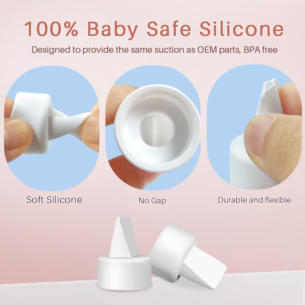 PUMPMOM-US Replacement Duckbill Valves and Backflow Protector for Spectra, Compatible Pump Parts for Spectra S1 S2 9 Plus and SG (Not Original S2 Accessories)