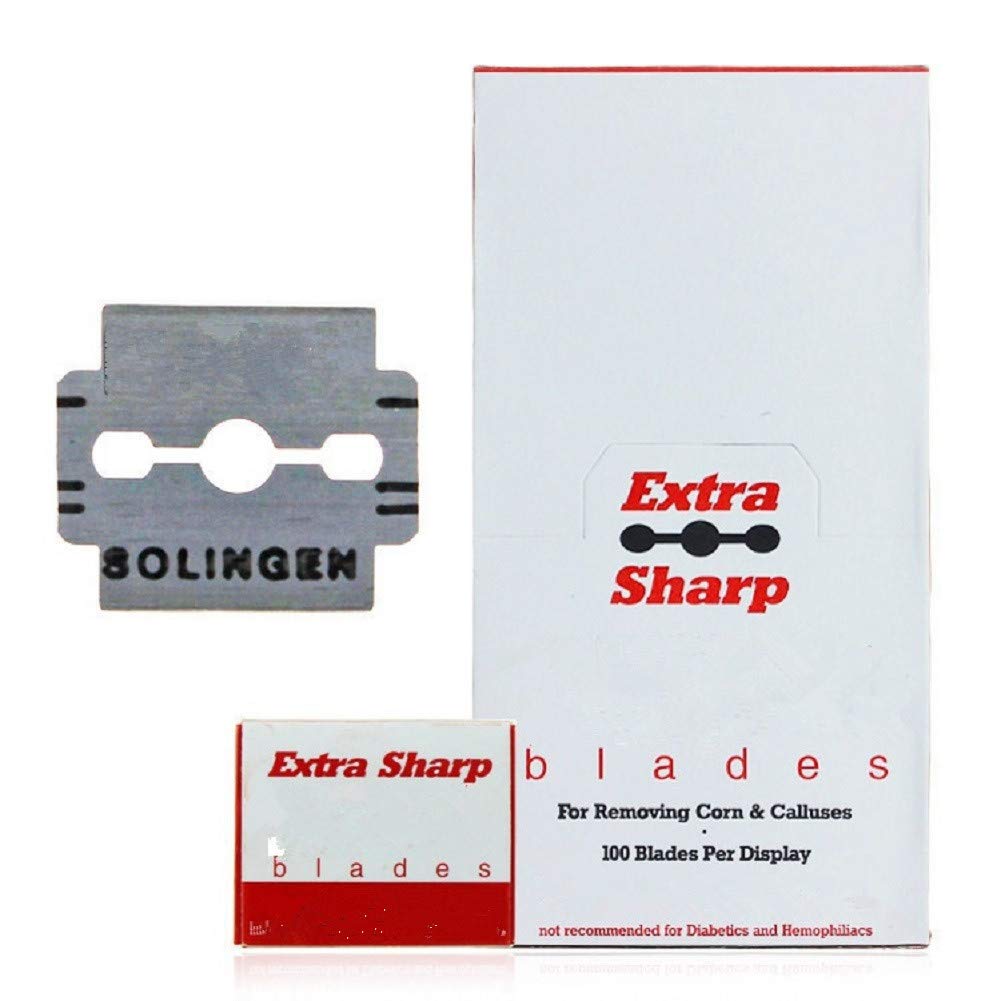 Vip Beauty Shop Foot Shaver Blade: Yimart 100Pcs Stainless Steel Sharp Replacement Corn Blades For Foot Hard Dead Skin Remover Hand Foot File Foot Care Pedicure Machine (Foot Shaver Blade)