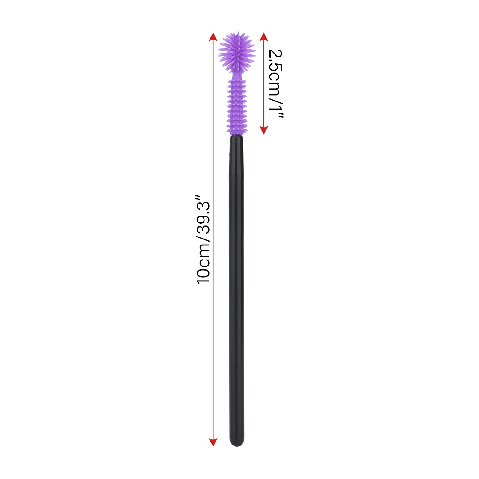 G2PLUS New 50PCS Disposable Silicone Eyelash Mascara Wands Brushes Cosmetic Eyelash Extension Applicators Professional Makeup Tool Set(Ball-shape)