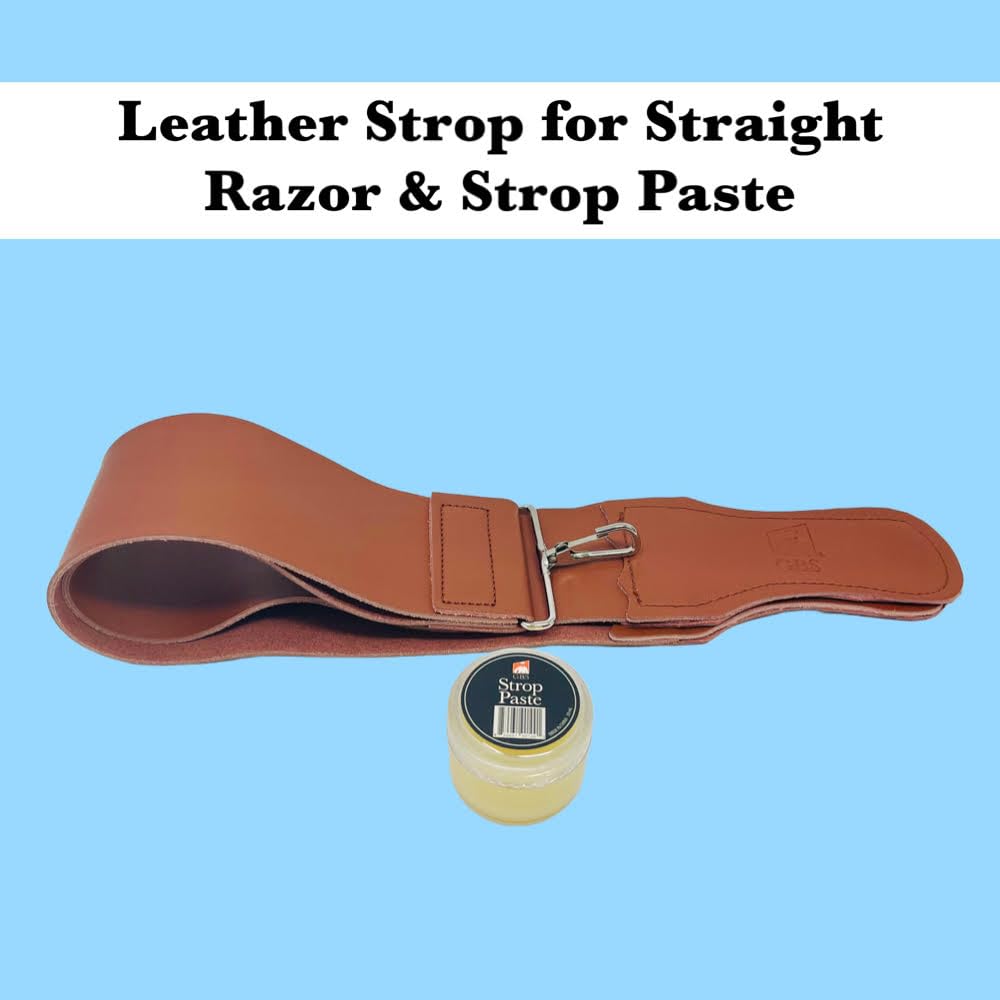 GBS Premium Classic Ivory Straight Razor Shaving Set - Shave Ready Straight Razor, Honing Sharpening.