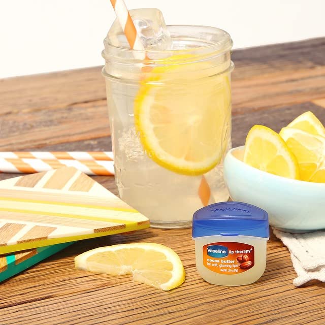 Vaseline Lip Therapy Variety 8-Pack – Original, Crème Brûlée, Rosy Lips, Cocoa Butter Mini Lip Balms for Soft, Glowing, and Deliciously Kissable Lips, 0.25 Oz Ea