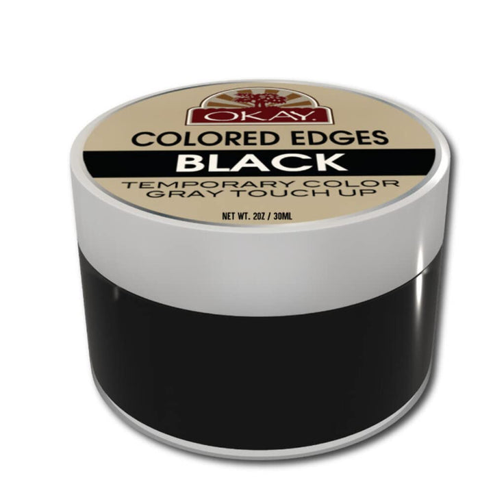 Okay Colored Edges, Black, 2 Ounce by Okay