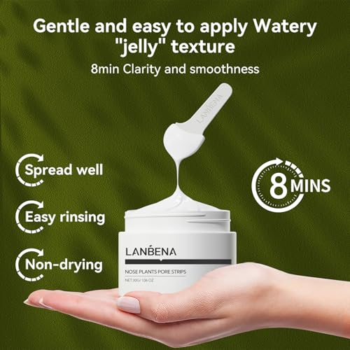 Blackhead Mask, Nose Plants Pores Strips Blackhead Remover Mask Peel off Mask Facial Pore Cleanser Purifying Face Mask Nose Strips (1.06 Ounce) - White