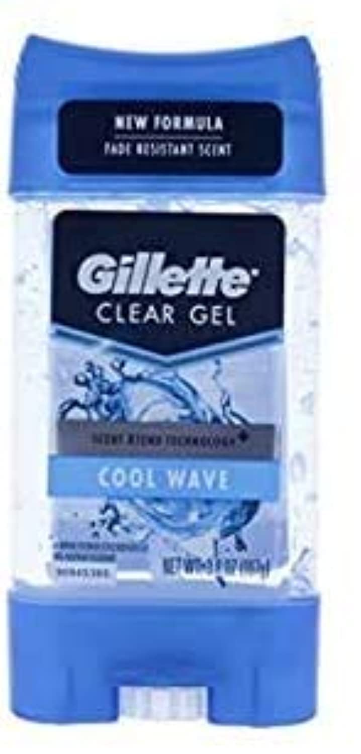 Gillette Anti-Perspirant Deodorant Clear Gel, Cool Wave 3.8 oz