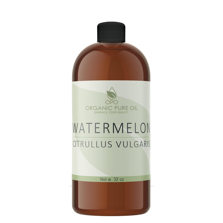 Watermelon Seed Oil - 32 oz - 100% Pure, Unrefined, All Natural, Non GMO, Bulk, Organically Sourced, Vegan, Carrier Oil for Face Scalp Hair Skin Nails Body Feet Arms Legs Dry Skin Moisturizer - OPO