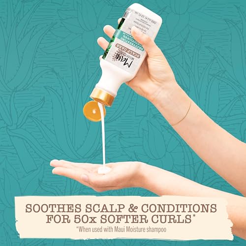 Maui Moisture Scalp Care Rejuvenating Conditioner, Soothing Curly Hair Conditioner with Vitamin E, Pro-Vitamin B5 & Aloe Vera, Silicone-Free, 13 fl. oz
