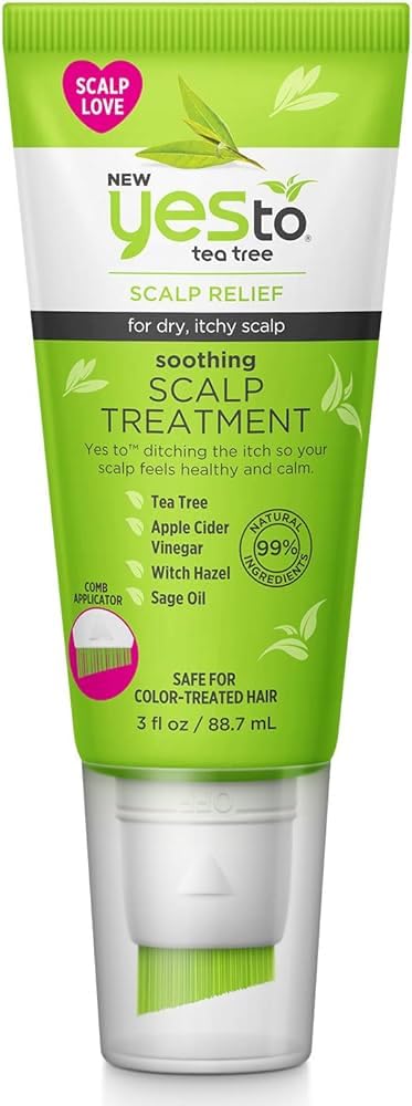 Yes To Tea Tree Scalp Relief Soothing Scalp Treatment for Dry Itchy Scalps, 3 Fluid Ounce