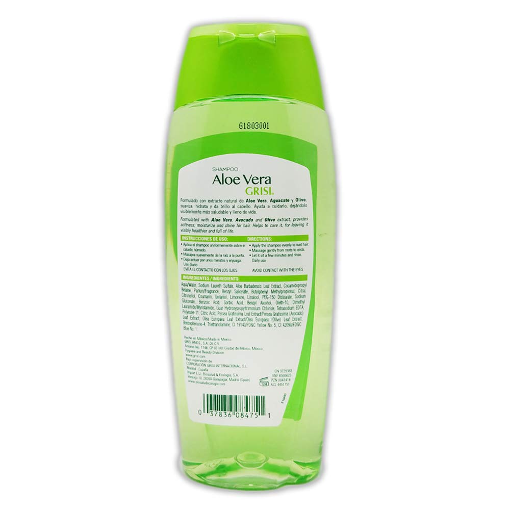 Aloe Vera Shampoo By Grisi .. Multi Nutrition, Deep Repair 13.5 Oz... Amtc