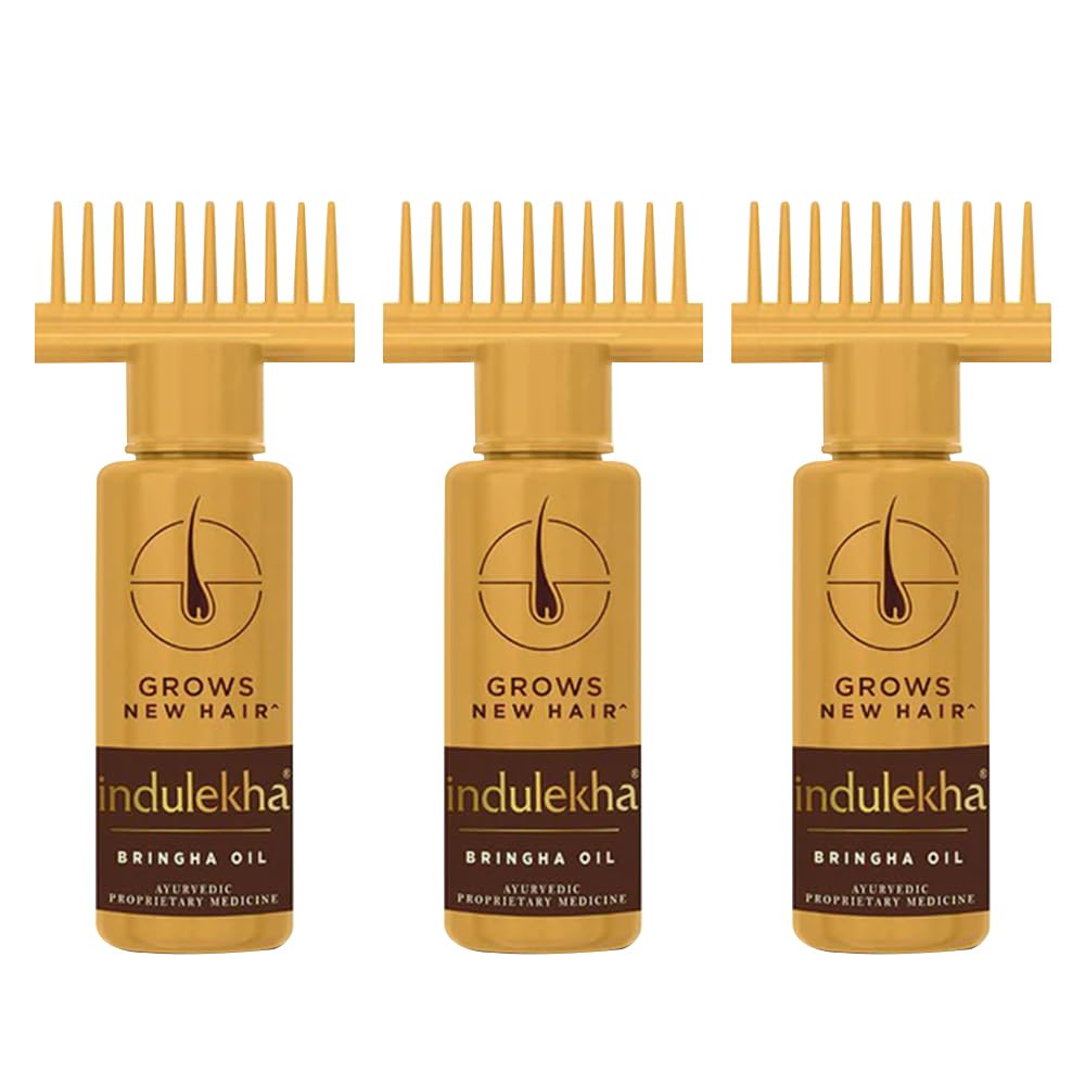 Indulekha Bringha Complete Hair Care Oil 100ml (Pack of 3)