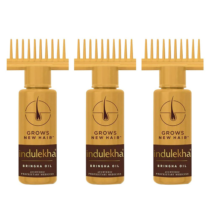 Indulekha Bringha Complete Hair Care Oil 100ml (Pack of 3)