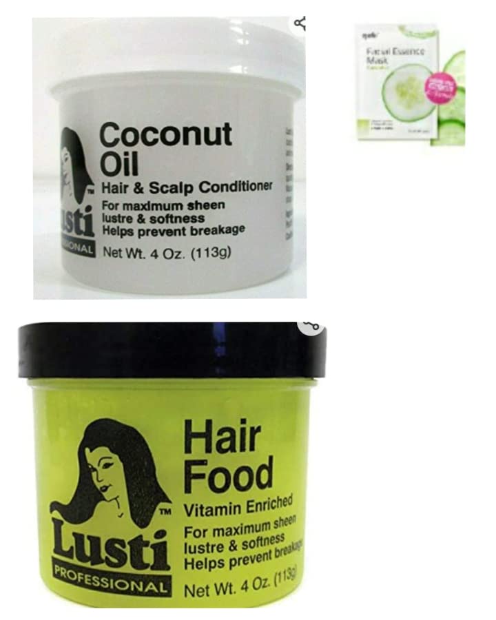 Lusti Coconut Oil Hair & Scalp Conditioner & Hair Food, 4 Oz (Pack Of 2)