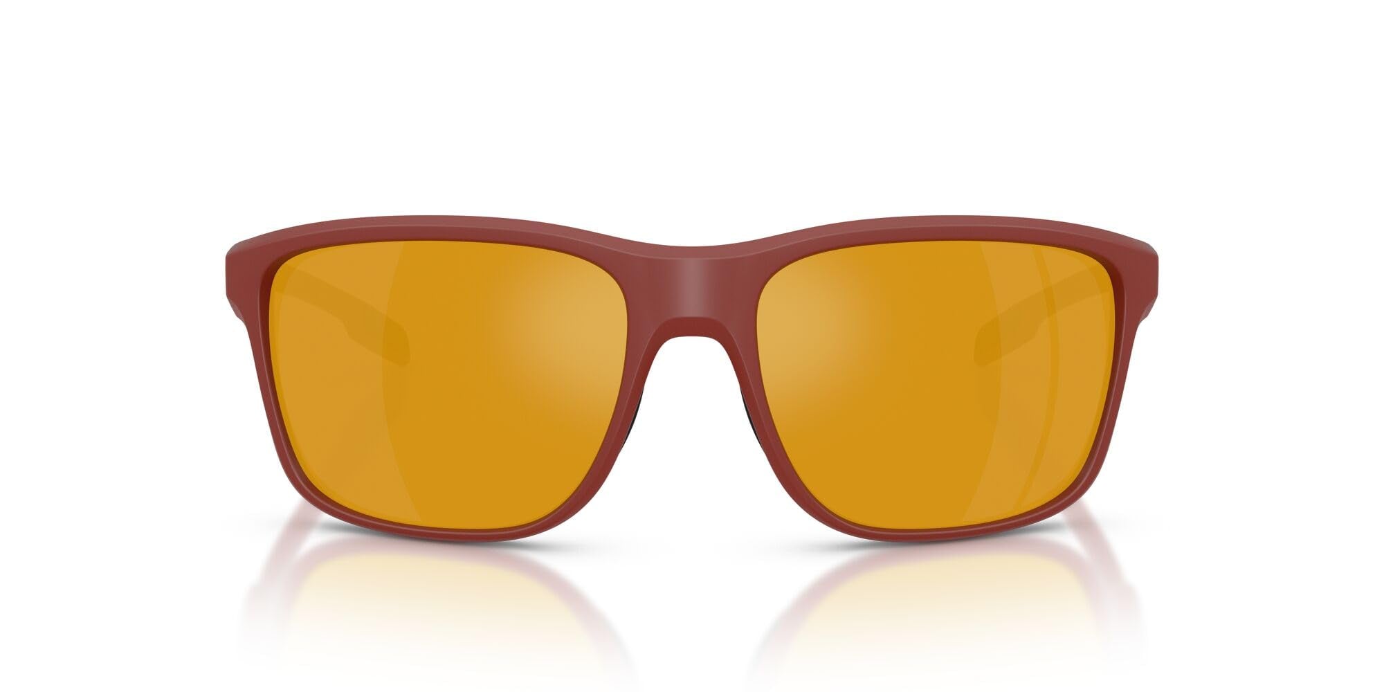 Native Eyewear Men's Gorge Square Sunglasses, Red Bluff/Bronze Mirrored Polarized, 59 mm