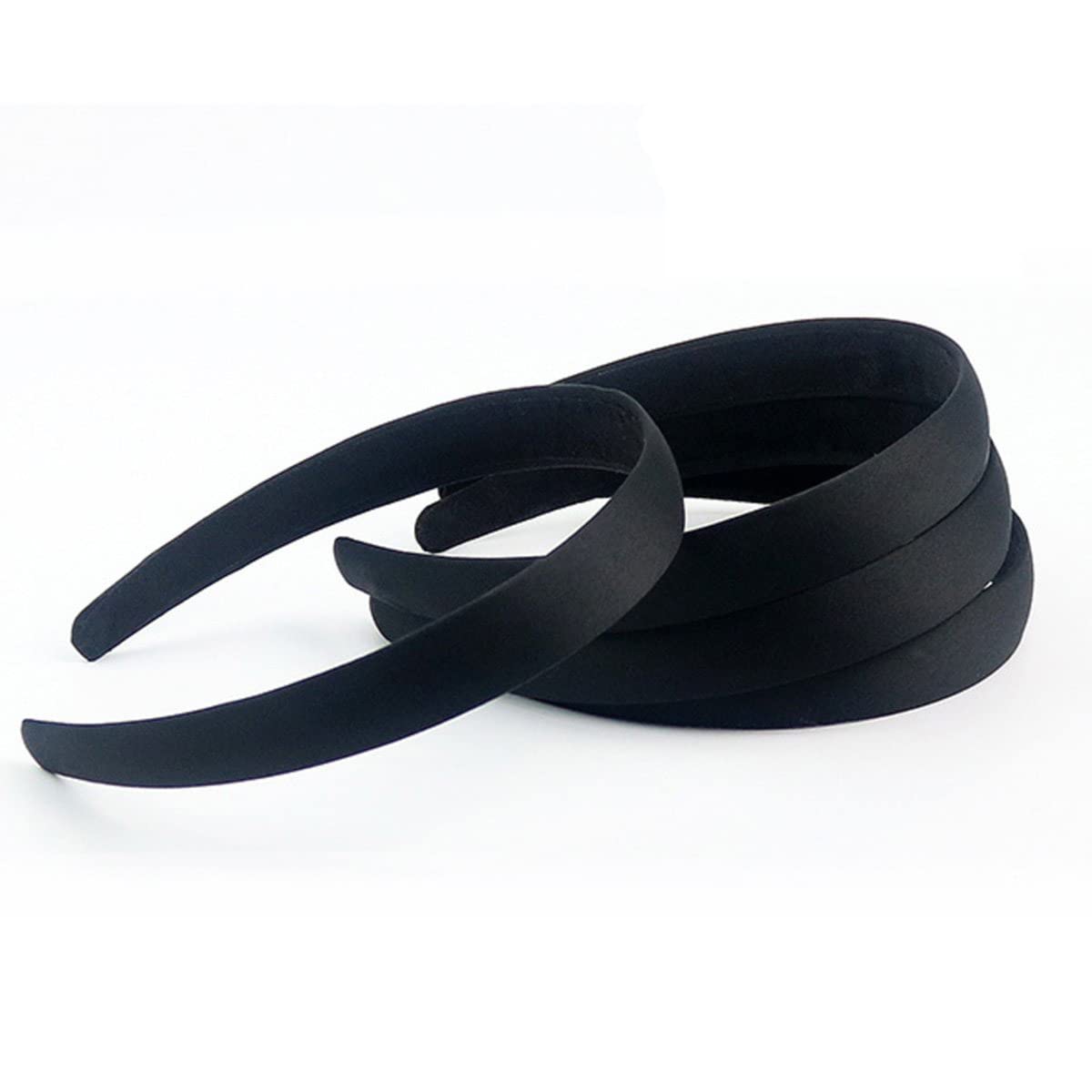 Bombom Tree 20 Pcs Bulk Plain Craft White Plastic Headbands, No Teeth Diy Hair Bands Girls Women Hair Accessories, 1