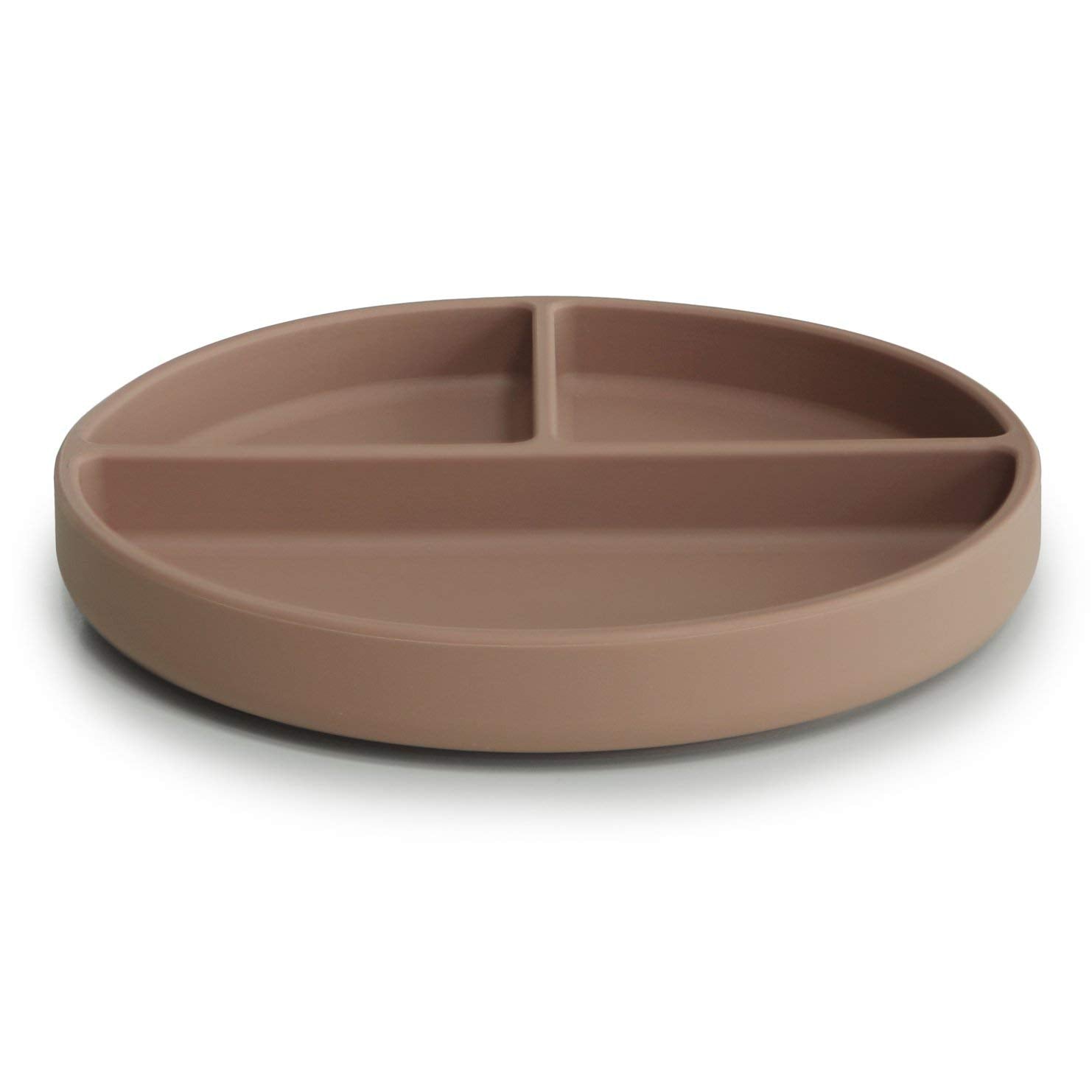 mushie Silicone Suction Plate | BPA-Free Non-Slip Design (Natural)