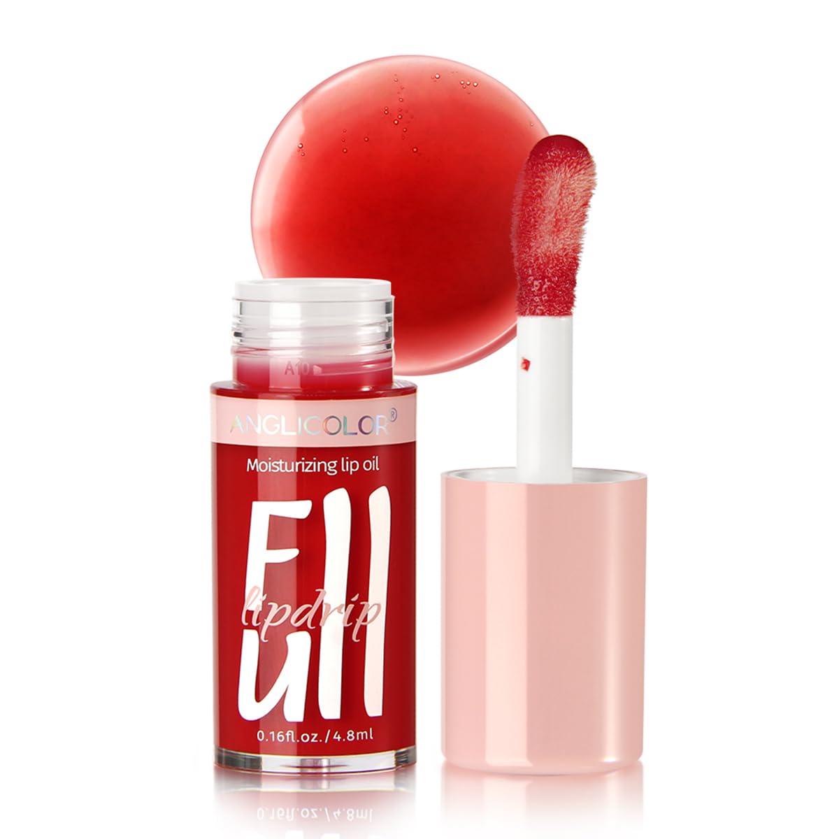 Moisturizing Lip Oil, No-Sticky Tinted Lip Gloss for Dry Lips Lip Balm Lip Care, Shiny and Vegan Tinted Lip Gloss 0.16OZ - O5 ATHENA