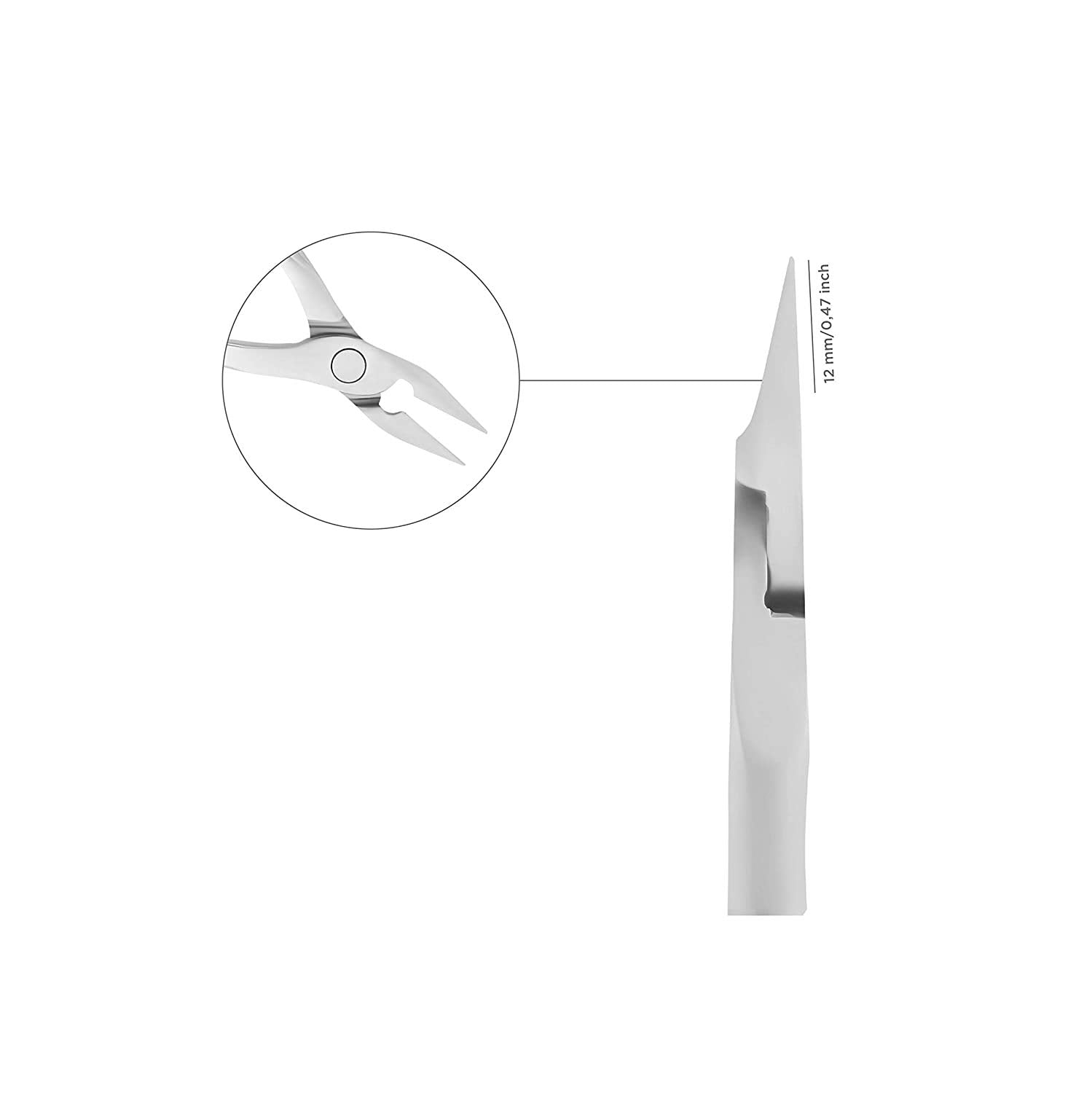 Staleks Pro Nail Nippers EXPERT NE-61-12, Full Jaw, 0.47 Inch (12mm)