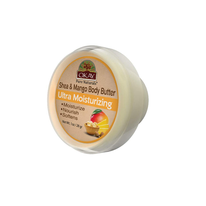 Okay Shea Ultra Moisturizing Body Butter, Mango, 1 Ounce