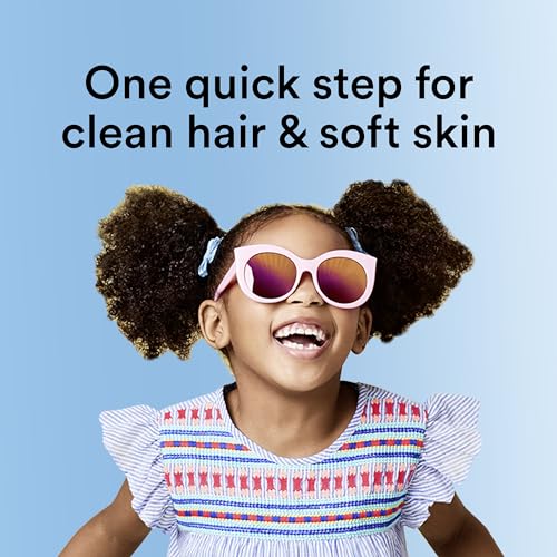 Suave Kids 3-in-1 Tear Free, Body Wash, Shampoo and Conditioners, Dermartologist Tested, Peach Pal, 28 Oz Pack of 4