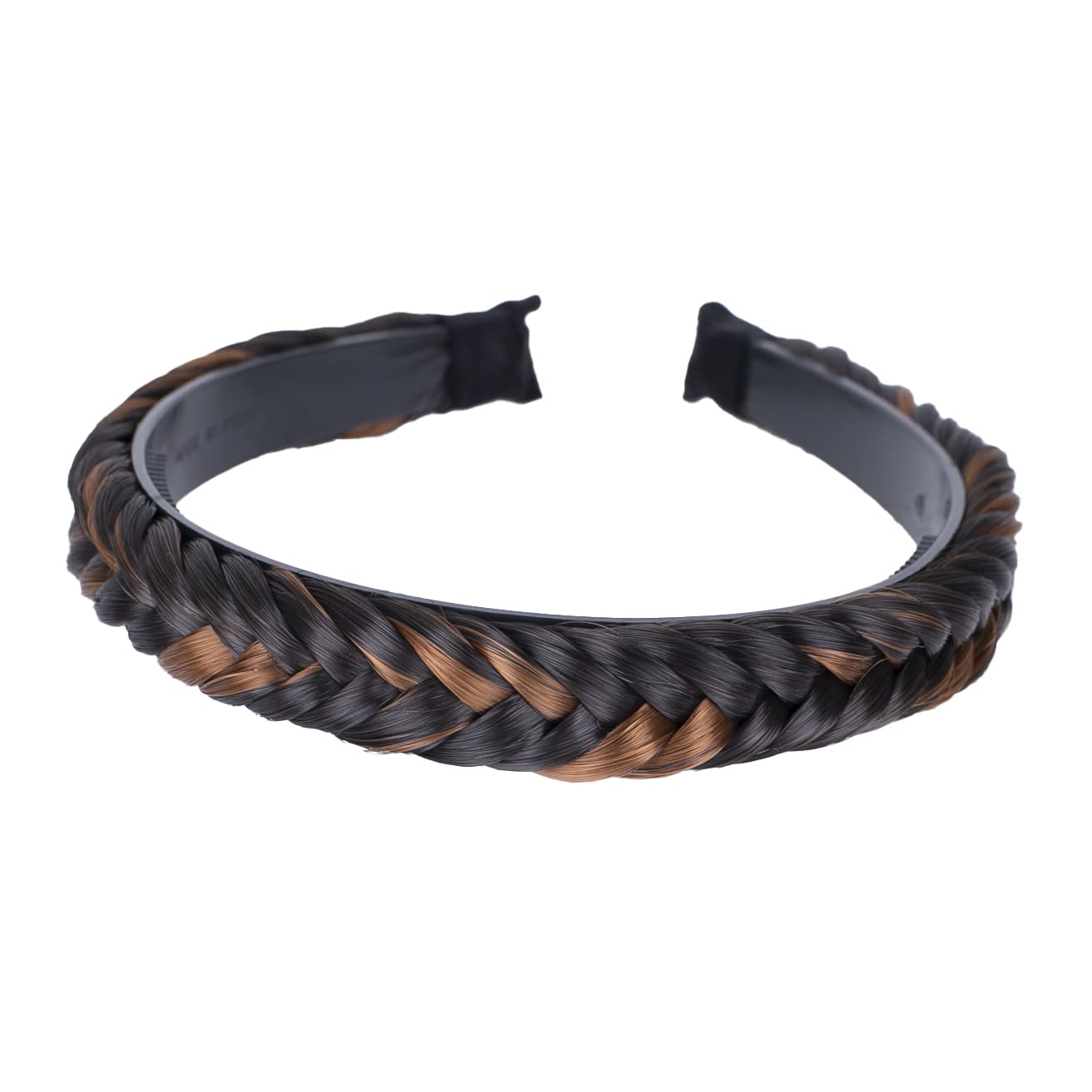 brown mix # 4H30 HHR8 : PRETTYSHOP Hair Band Plaited Braid Headband Hairpiece brown mix # 4H30 HHR8