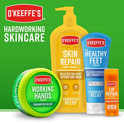 O'Keeffe's Working Hands Hand Cream for Extremely Dry; Cracked Hands; 3.4 Ounce Jar; (Pack 1)