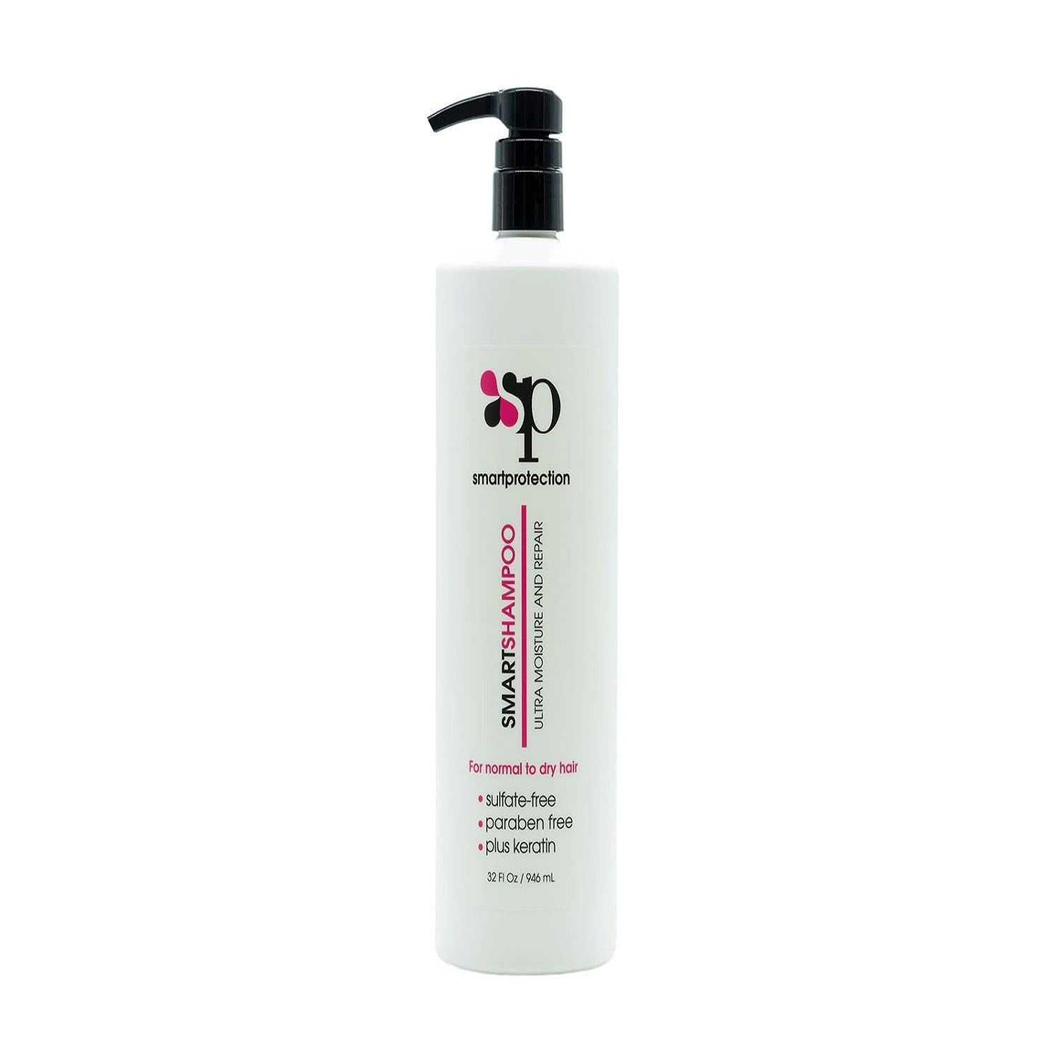 Ultra Moisture Shampoo Sulfate and Paraben Free 32oz for Keratin Treated Hair by Smart Protection