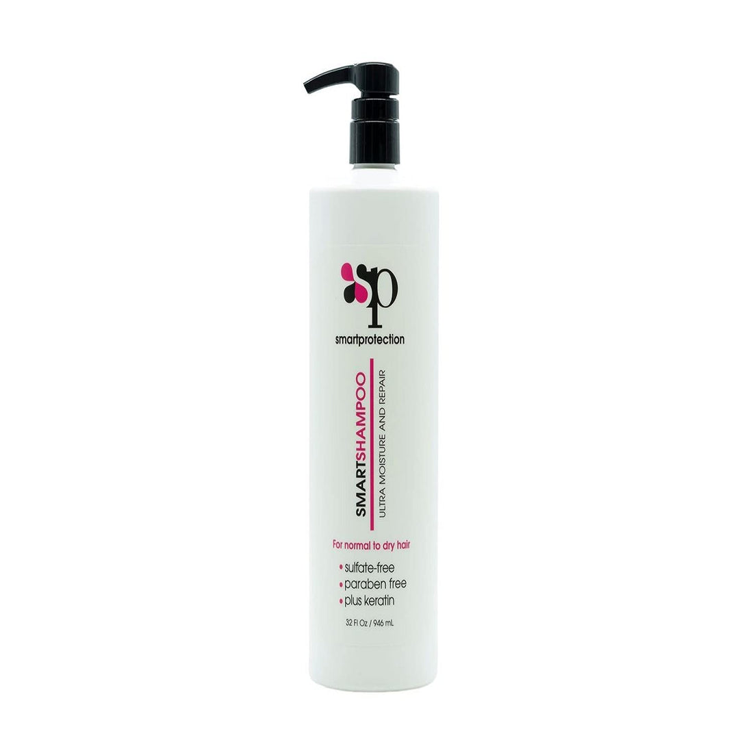 Ultra Moisture Shampoo Sulfate and Paraben Free 32oz for Keratin Treated Hair by Smart Protection