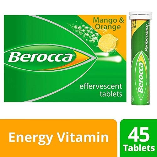 Berocca Orange Effervescent Tablets 45-Count