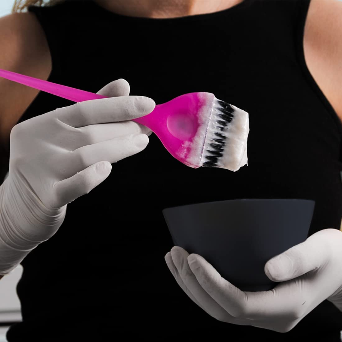 ForPro Silicone Mixing Bowl, Black, Flexible, Odorless, for Mixing Facials, Massage, Body & Other Products, 8 oz