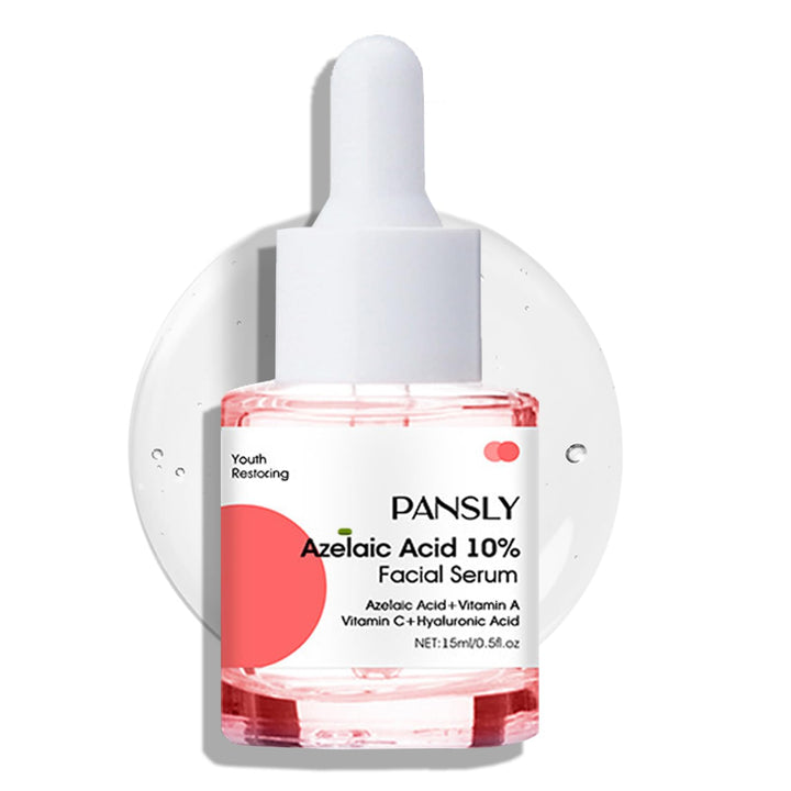 Azelaic Acid Serum, Azelaic Acid 10% Facial Serum, Skin Hyaluronic Acid Serum for Face, Redness-Relief for Face, Redness Reducing Skin Care, Balance Excess Sebum, 0.5oz