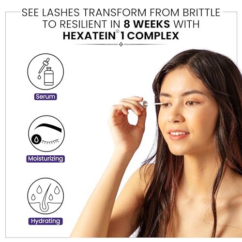 RapidLash Eyelash Enhancing Serum with HEXATEIN 1 Complex – Lash Serum for Eyelashes Conditioning & Hydrating – Longer-Looking, Fuller and Thicker Appearing Lashes – 3 mL / 0.1 fl oz
